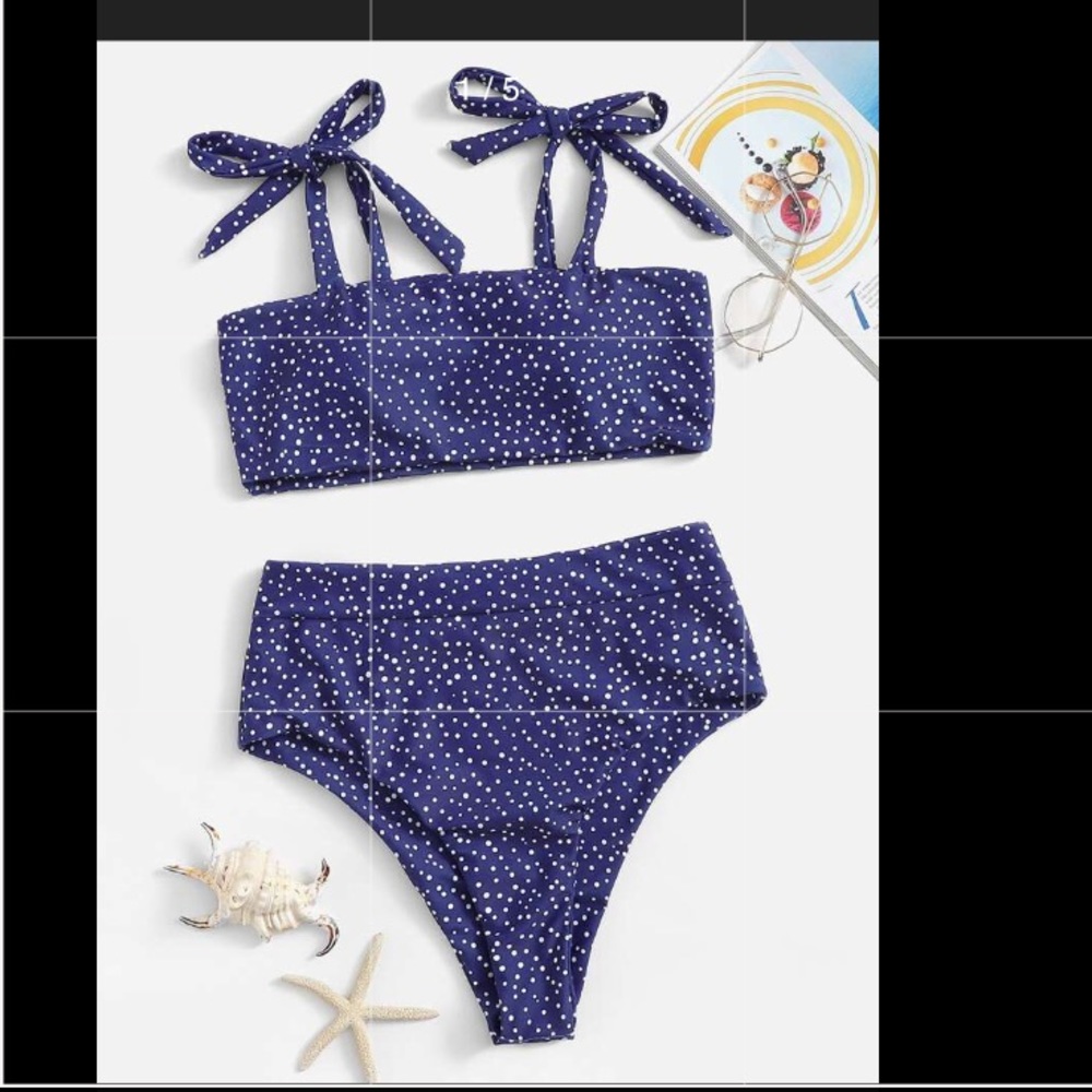 Shein polka dot suit- never been worn